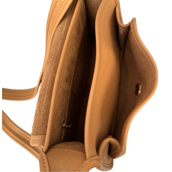 Coach Vintage Rambler’s Leather Crossbody Shoulder Purse Camel - Picture 7 of 13